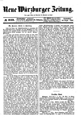 Neue Würzburger Zeitung Donnerstag 10. Dezember 1857