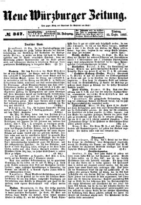 Neue Würzburger Zeitung Dienstag 15. Dezember 1857