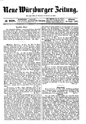 Neue Würzburger Zeitung Mittwoch 16. Dezember 1857