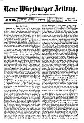 Neue Würzburger Zeitung Donnerstag 17. Dezember 1857