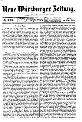 Neue Würzburger Zeitung Freitag 18. Dezember 1857