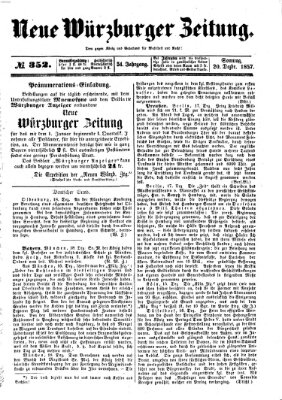 Neue Würzburger Zeitung Sonntag 20. Dezember 1857