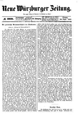 Neue Würzburger Zeitung Dienstag 29. Dezember 1857