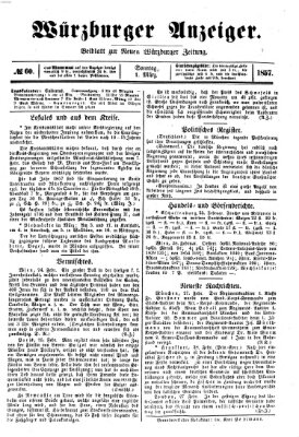 Würzburger Anzeiger (Neue Würzburger Zeitung) Sonntag 1. März 1857