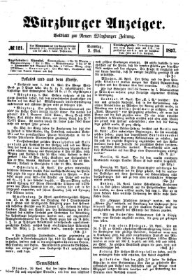 Würzburger Anzeiger (Neue Würzburger Zeitung) Samstag 2. Mai 1857