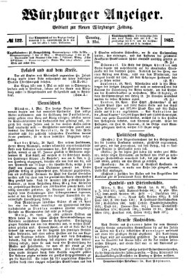 Würzburger Anzeiger (Neue Würzburger Zeitung) Sonntag 3. Mai 1857