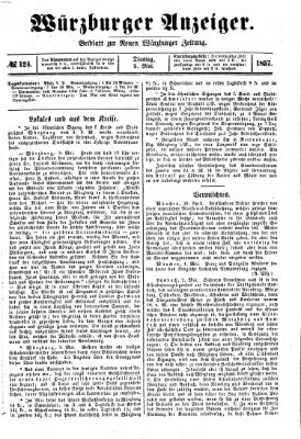 Würzburger Anzeiger (Neue Würzburger Zeitung) Dienstag 5. Mai 1857