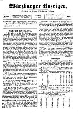 Würzburger Anzeiger (Neue Würzburger Zeitung) Mittwoch 6. Mai 1857