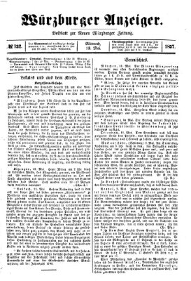 Würzburger Anzeiger (Neue Würzburger Zeitung) Mittwoch 13. Mai 1857