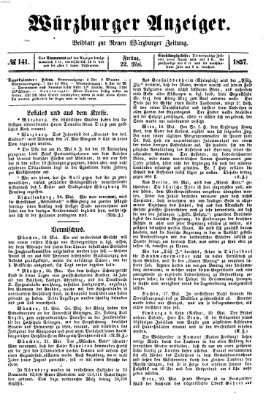 Würzburger Anzeiger (Neue Würzburger Zeitung) Freitag 22. Mai 1857