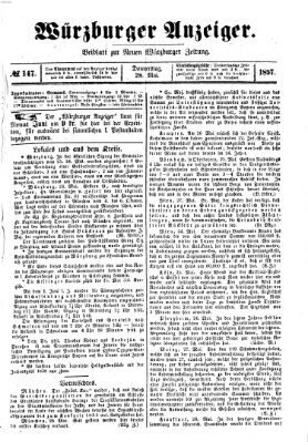 Würzburger Anzeiger (Neue Würzburger Zeitung) Donnerstag 28. Mai 1857