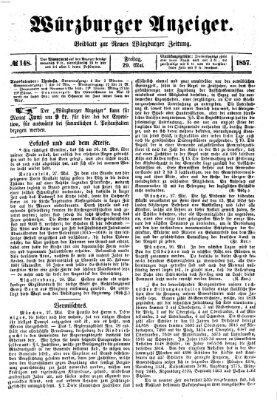 Würzburger Anzeiger (Neue Würzburger Zeitung) Freitag 29. Mai 1857