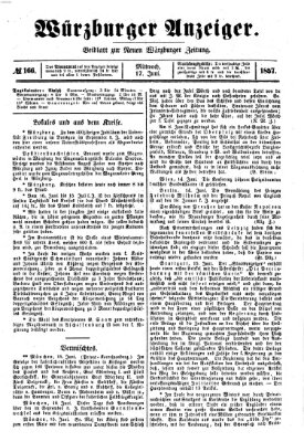 Würzburger Anzeiger (Neue Würzburger Zeitung) Mittwoch 17. Juni 1857