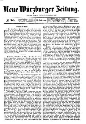 Neue Würzburger Zeitung Donnerstag 11. März 1858