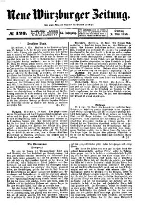 Neue Würzburger Zeitung Dienstag 4. Mai 1858