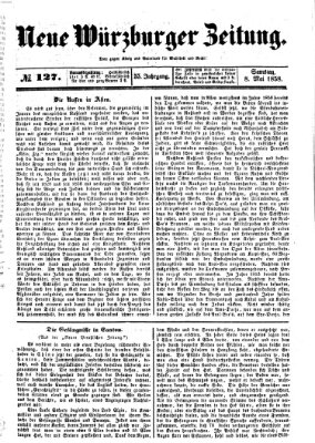 Neue Würzburger Zeitung Samstag 8. Mai 1858