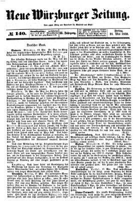 Neue Würzburger Zeitung Freitag 21. Mai 1858