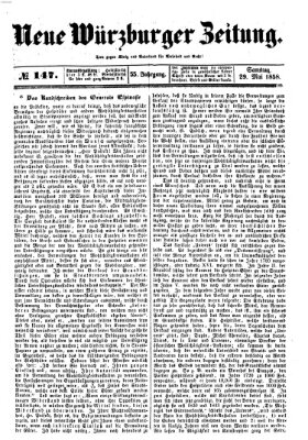 Neue Würzburger Zeitung Samstag 29. Mai 1858