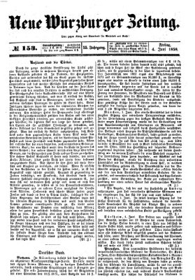 Neue Würzburger Zeitung Freitag 4. Juni 1858