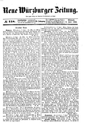 Neue Würzburger Zeitung Mittwoch 9. Juni 1858