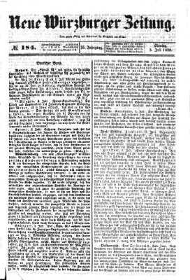 Neue Würzburger Zeitung Montag 5. Juli 1858