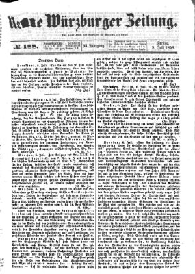 Neue Würzburger Zeitung Freitag 9. Juli 1858