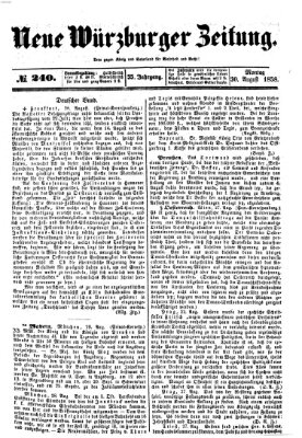 Neue Würzburger Zeitung Montag 30. August 1858