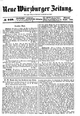 Neue Würzburger Zeitung Mittwoch 8. September 1858