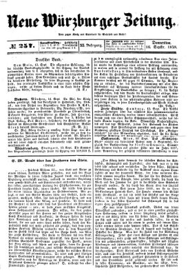 Neue Würzburger Zeitung Donnerstag 16. September 1858