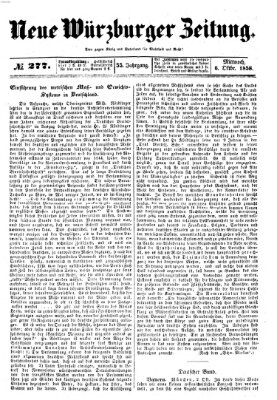 Neue Würzburger Zeitung Mittwoch 6. Oktober 1858