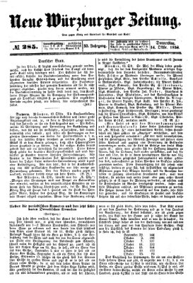 Neue Würzburger Zeitung Donnerstag 14. Oktober 1858