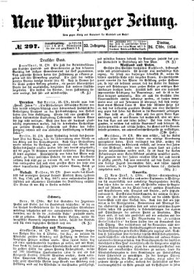 Neue Würzburger Zeitung Dienstag 26. Oktober 1858