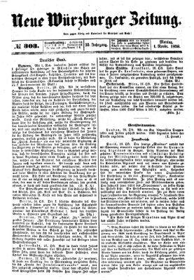 Neue Würzburger Zeitung Montag 1. November 1858