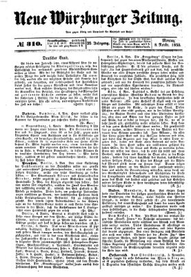 Neue Würzburger Zeitung Montag 8. November 1858