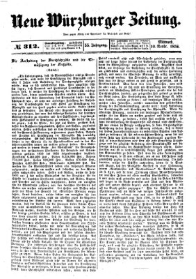 Neue Würzburger Zeitung Mittwoch 10. November 1858