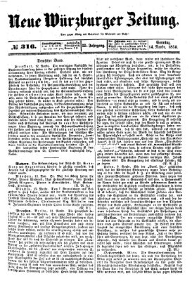 Neue Würzburger Zeitung Sonntag 14. November 1858