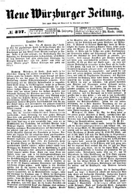 Neue Würzburger Zeitung Donnerstag 25. November 1858