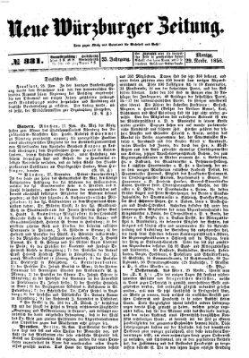 Neue Würzburger Zeitung Montag 29. November 1858