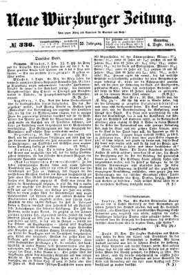 Neue Würzburger Zeitung Samstag 4. Dezember 1858