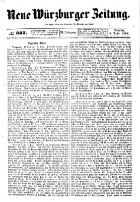 Neue Würzburger Zeitung Sonntag 5. Dezember 1858