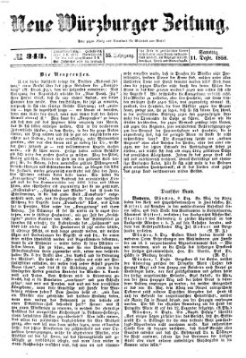 Neue Würzburger Zeitung Samstag 11. Dezember 1858