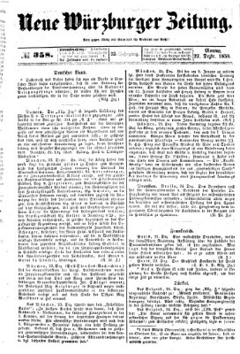 Neue Würzburger Zeitung Montag 27. Dezember 1858