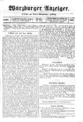 Würzburger Anzeiger (Neue Würzburger Zeitung) Sonntag 25. Juli 1858