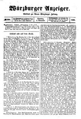 Würzburger Anzeiger (Neue Würzburger Zeitung) Samstag 6. November 1858