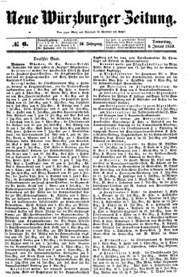 Neue Würzburger Zeitung Donnerstag 6. Januar 1859