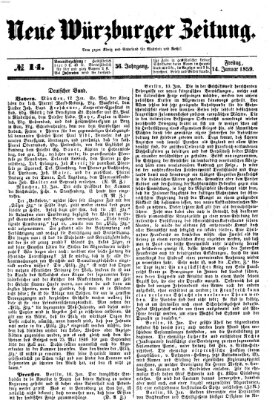 Neue Würzburger Zeitung Freitag 14. Januar 1859