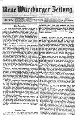 Neue Würzburger Zeitung Freitag 28. Januar 1859