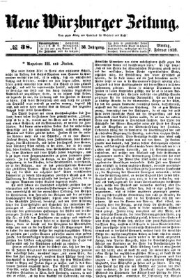 Neue Würzburger Zeitung Montag 7. Februar 1859