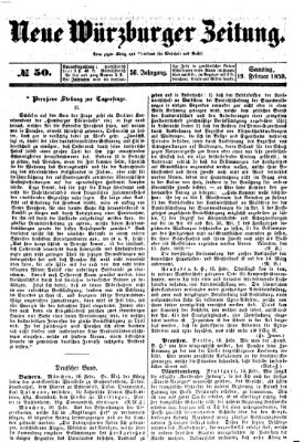 Neue Würzburger Zeitung Samstag 19. Februar 1859