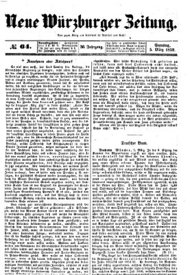 Neue Würzburger Zeitung Samstag 5. März 1859